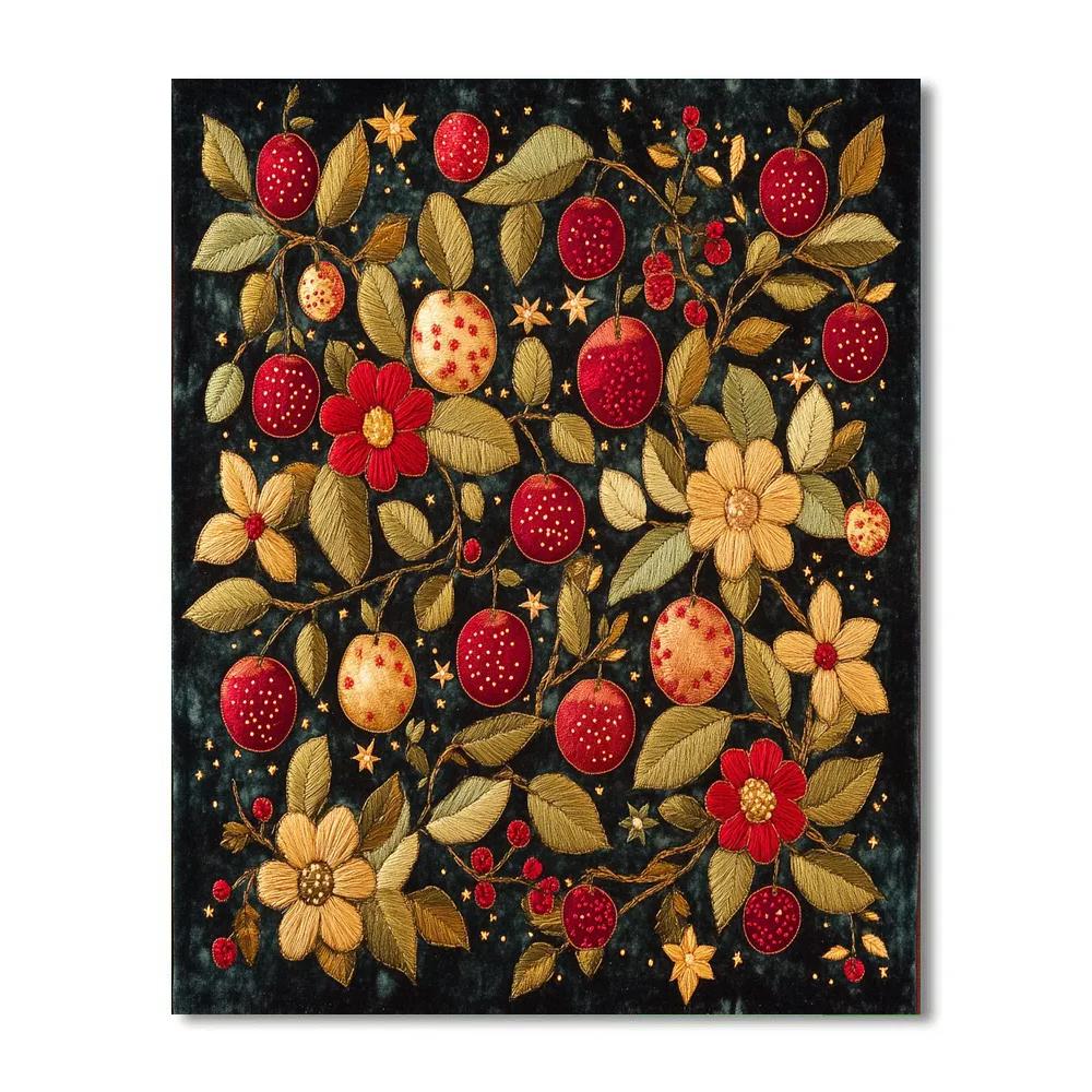 Frida Kahlo Inspired Embroidered Galaxy Orchard Painting by numbers kit