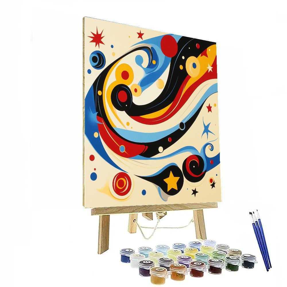 Joan Miró Inspired Celestial Symphony painting number kit