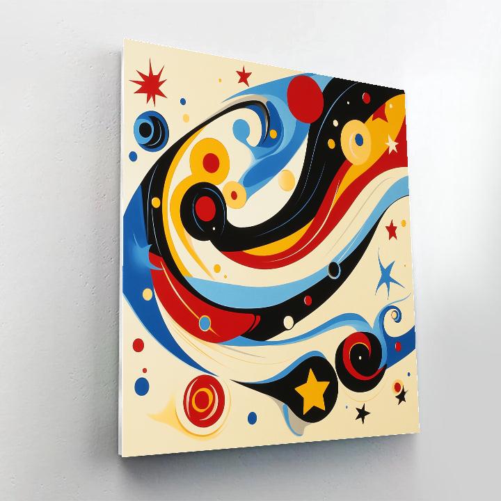 Joan Miró Inspired Celestial Symphony painting number kit