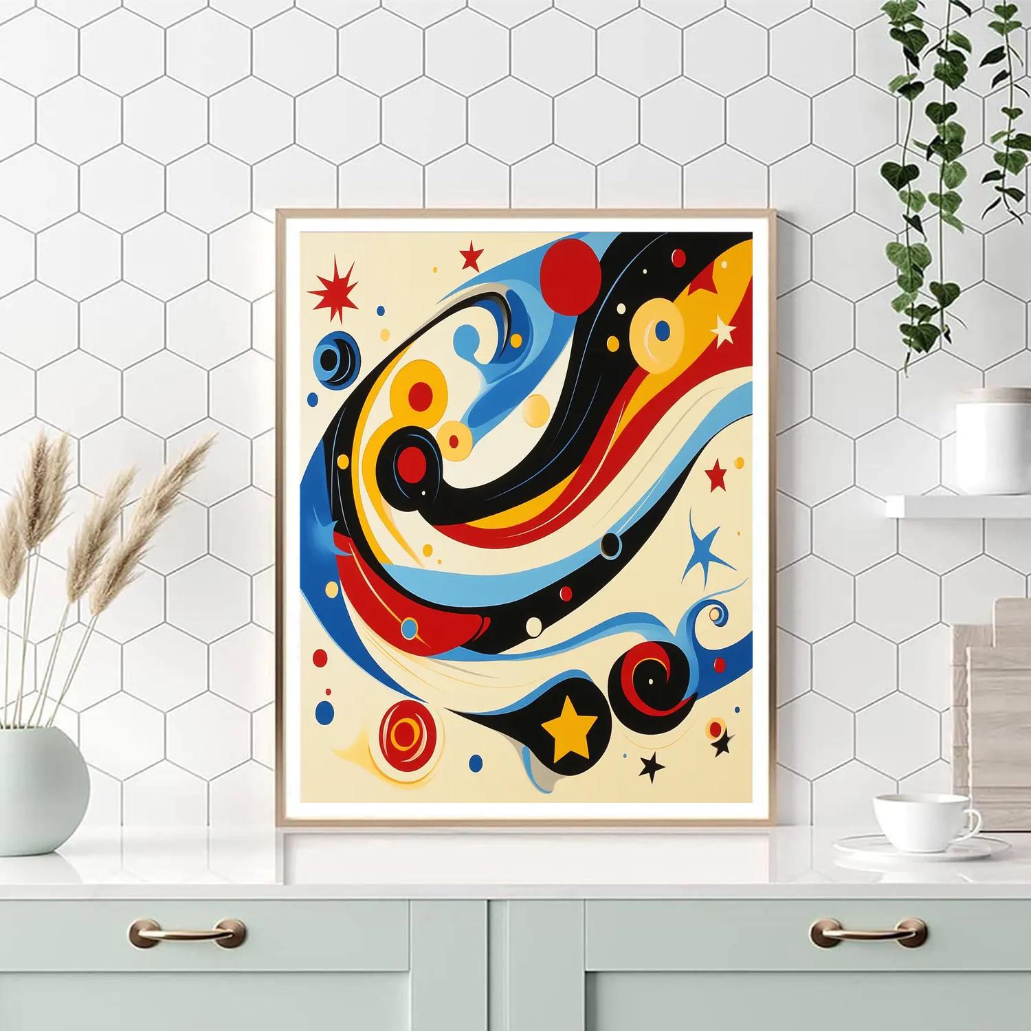 Joan Miró Inspired Celestial Symphony painting number kit