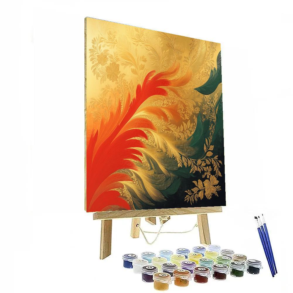 Frida Kahlo Inspired Ancestral Quetzal Breeze DIY paint by numbers