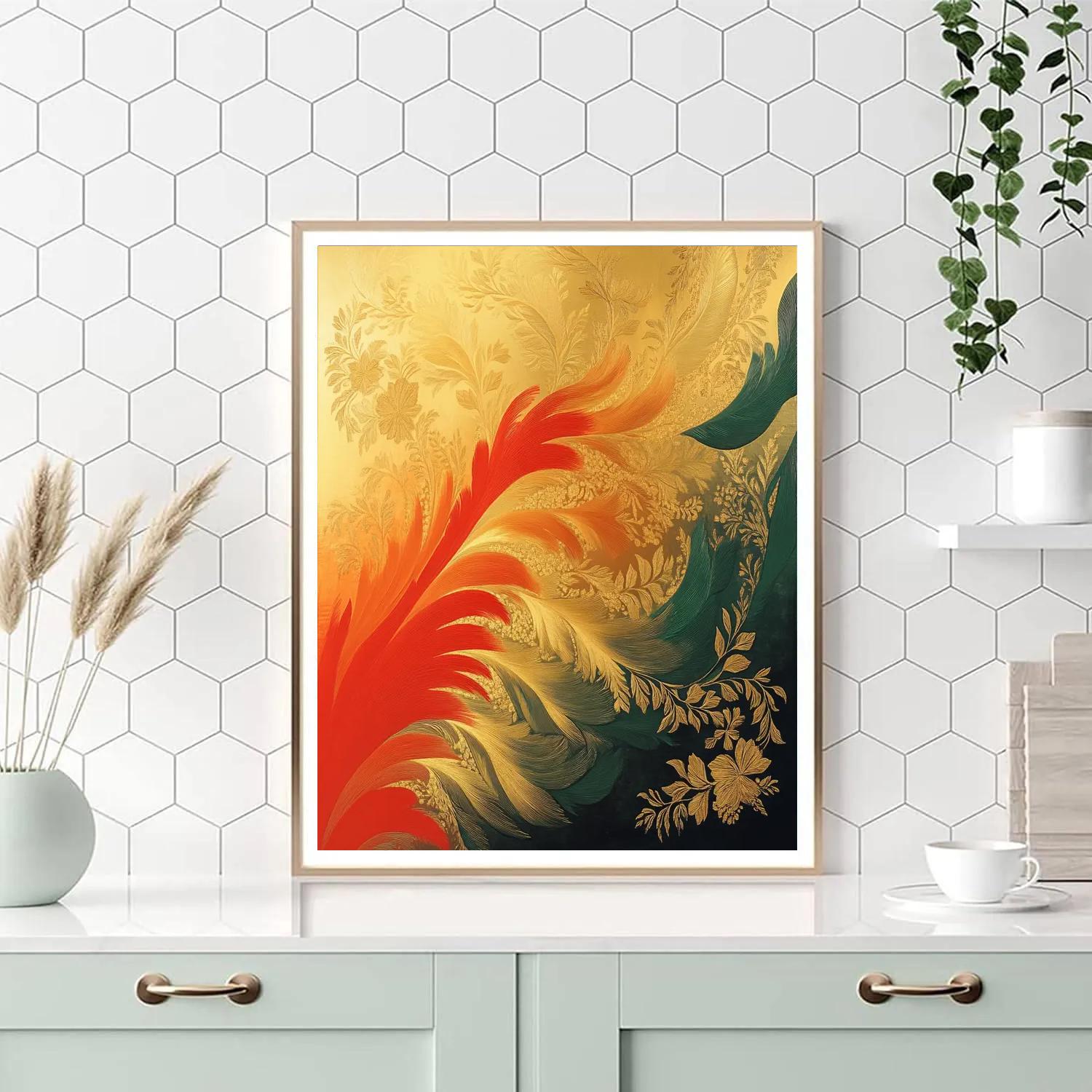 Frida Kahlo Inspired Ancestral Quetzal Breeze DIY paint by numbers