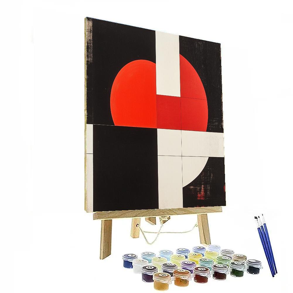 Kazimir Malevich Inspired Cosmic Geometry paint by color