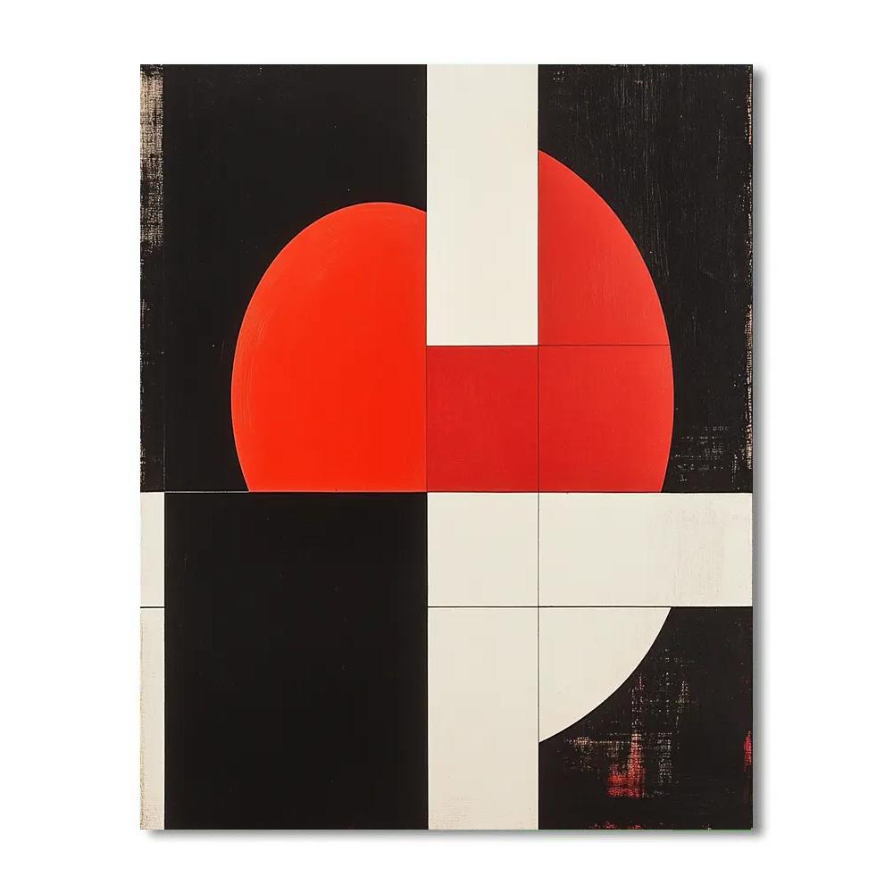 Kazimir Malevich Inspired Cosmic Geometry paint by color