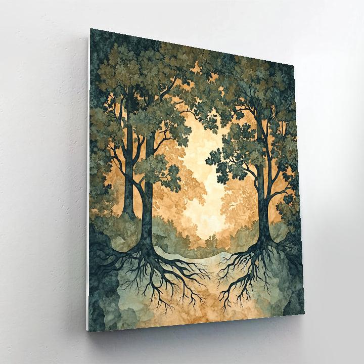 Nandalal Bose Inspired Banyan Whispers Painting by numbers kit