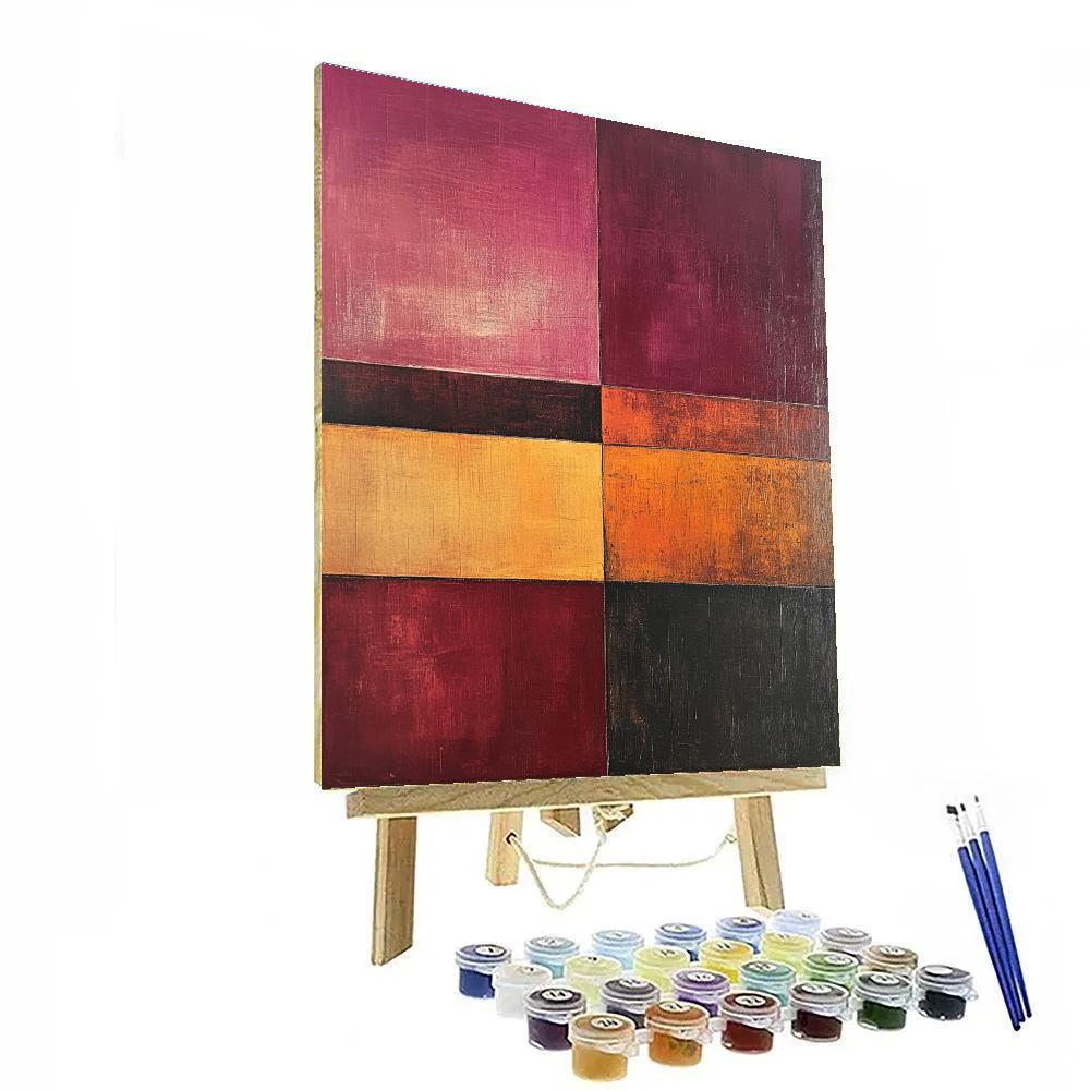 Mark Rothko Inspired Deep Orchard Dusk Paint by numbers art