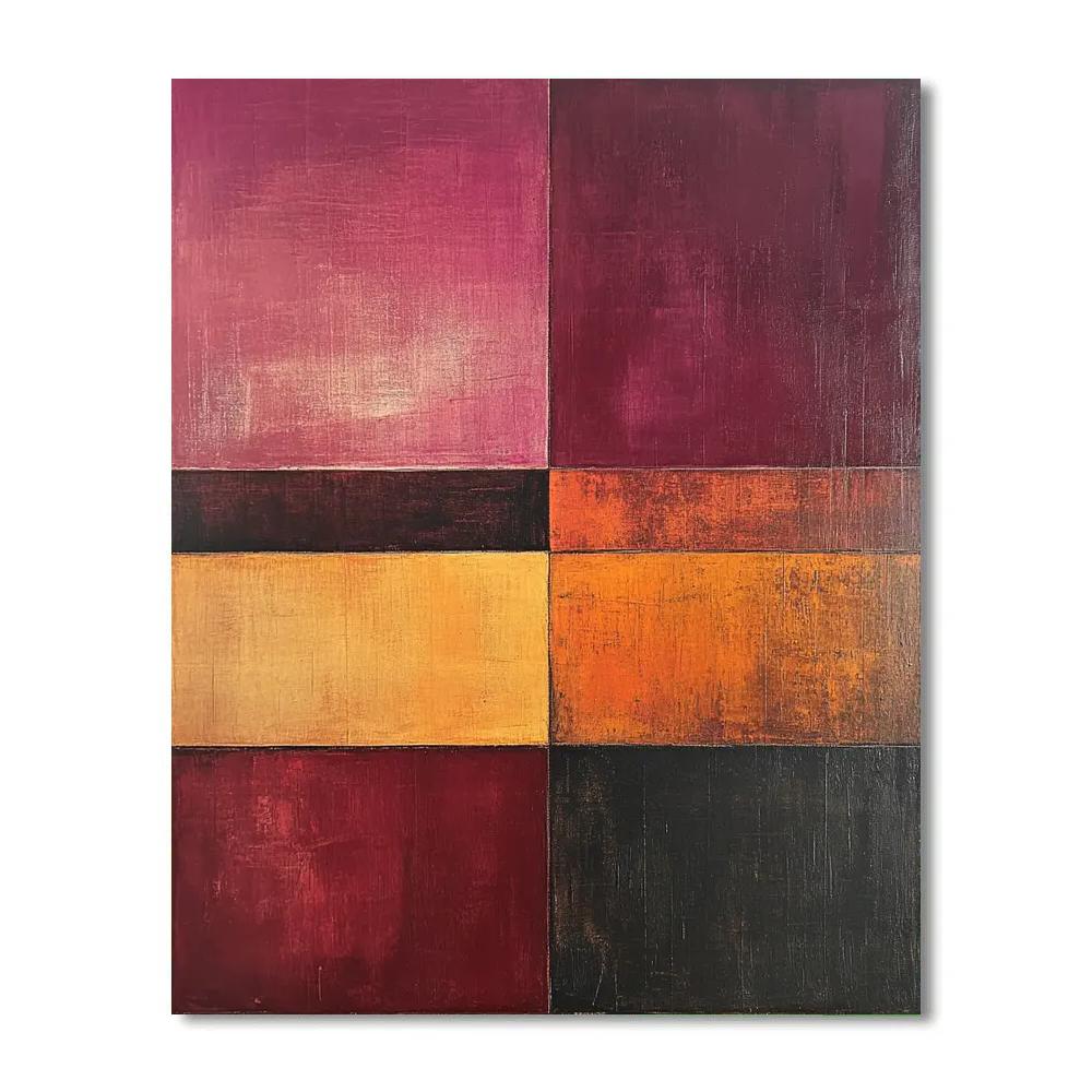 Mark Rothko Inspired Deep Orchard Dusk Paint by numbers art