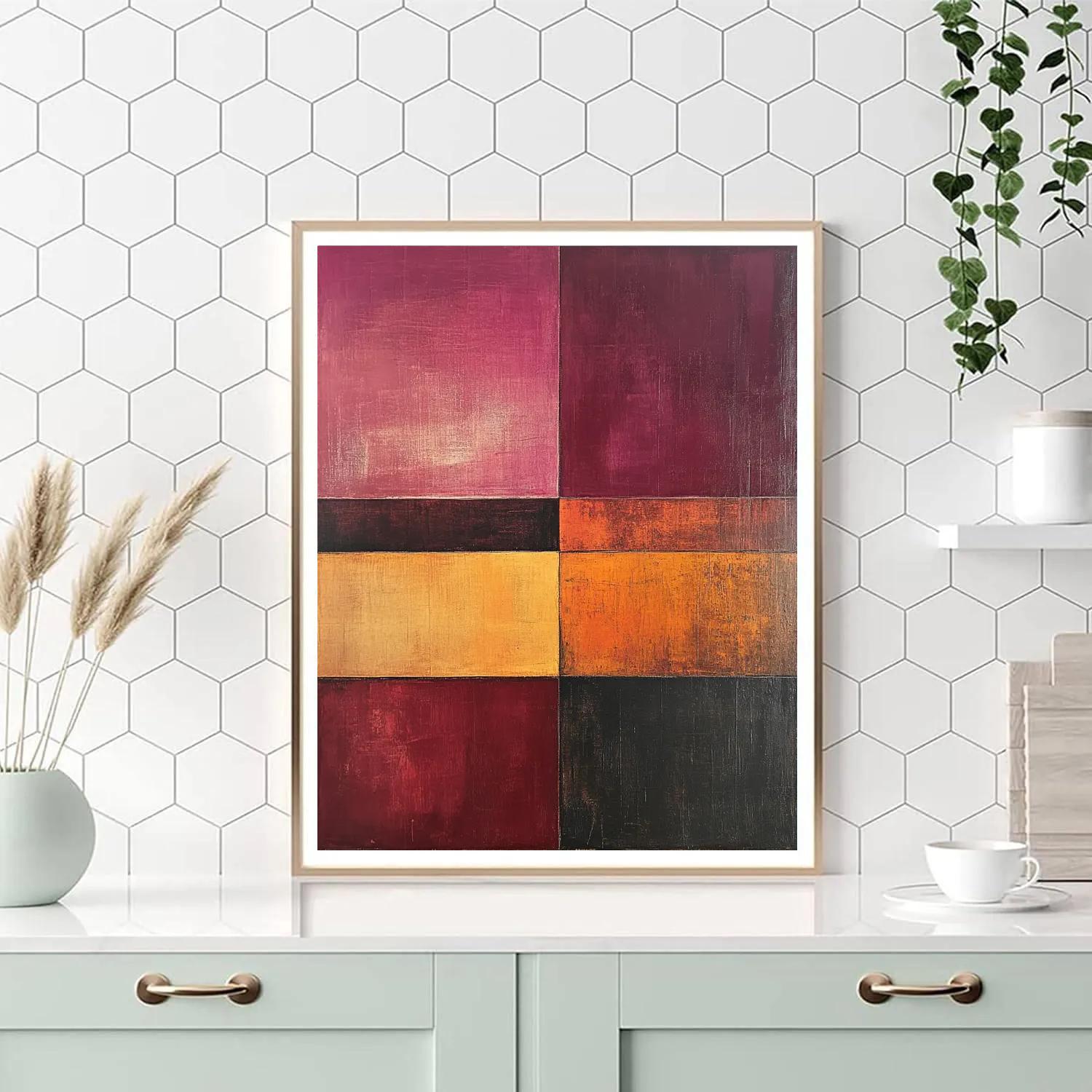 Mark Rothko Inspired Deep Orchard Dusk Paint by numbers art