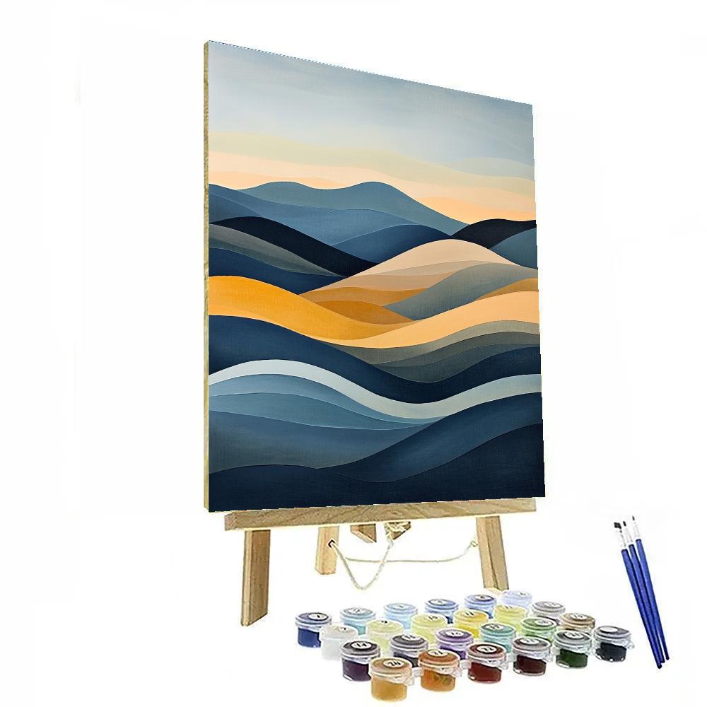 Paul Klee Inspired Wind Chords Over Terraced Horizon Painting by numbers kit