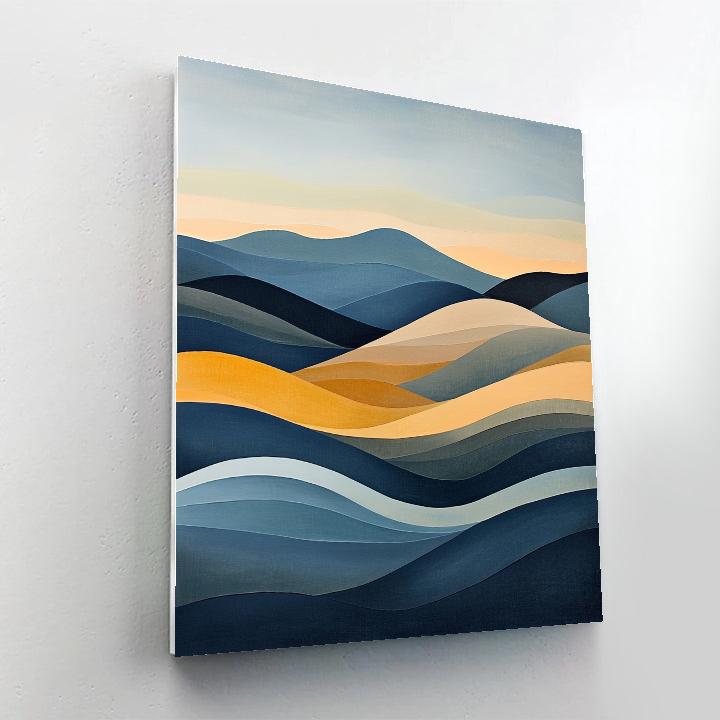 Paul Klee Inspired Wind Chords Over Terraced Horizon Painting by numbers kit