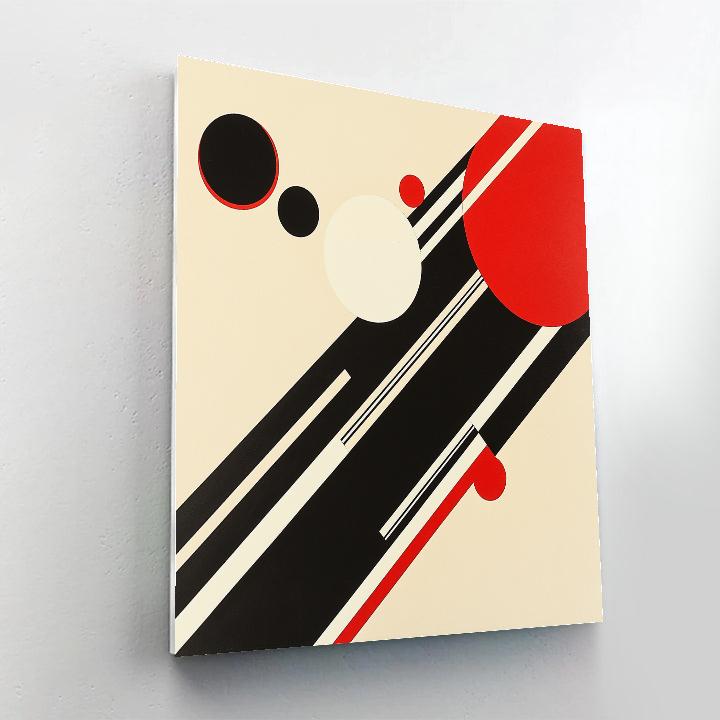 Kazimir Malevich Inspired Spatial Dynamics paint by numbers