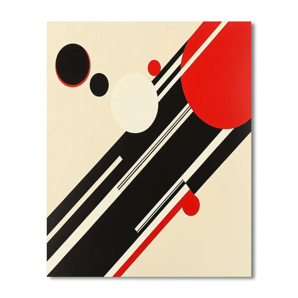 Kazimir Malevich Inspired Spatial Dynamics paint by numbers