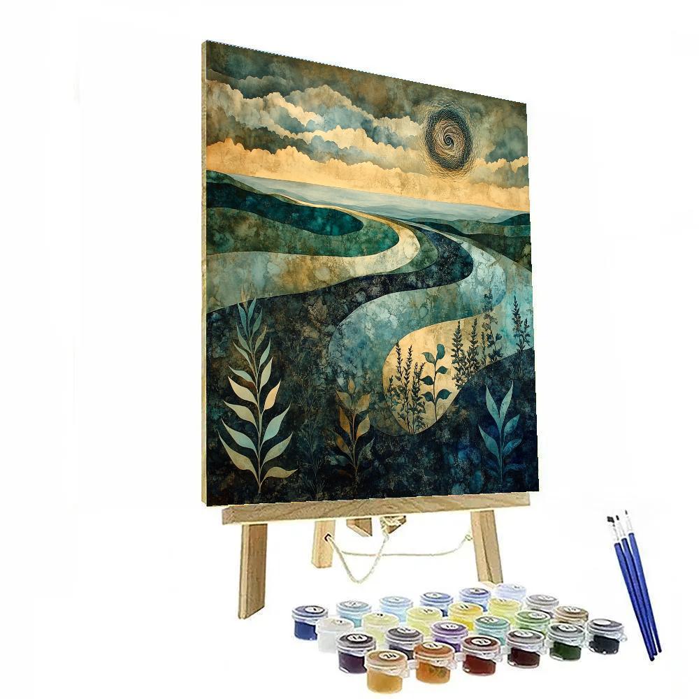 Max Ernst Inspired Dreamscape Garden DIY paint by numbers