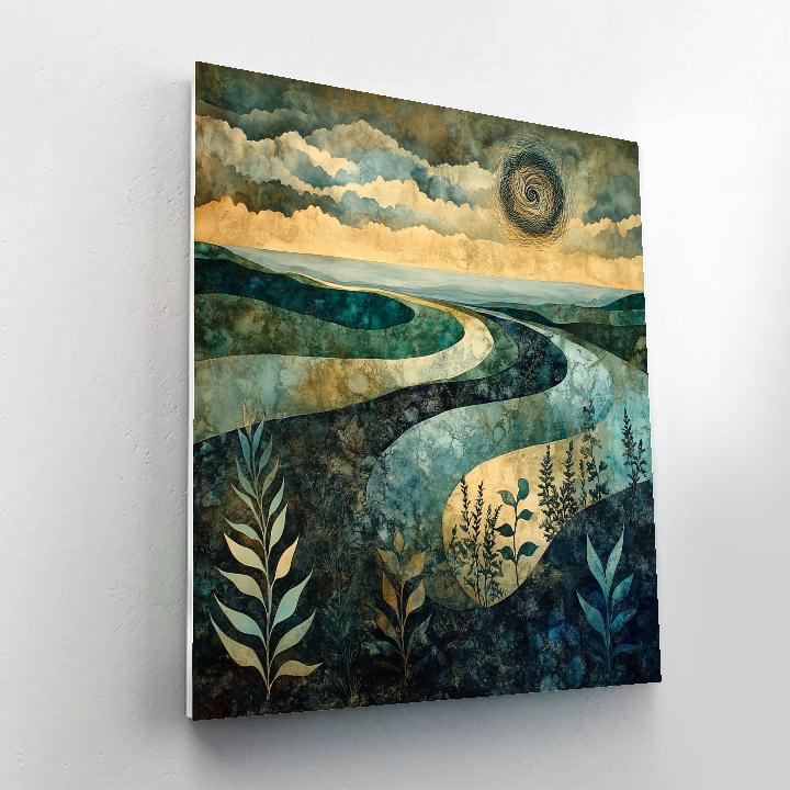 Max Ernst Inspired Dreamscape Garden DIY paint by numbers