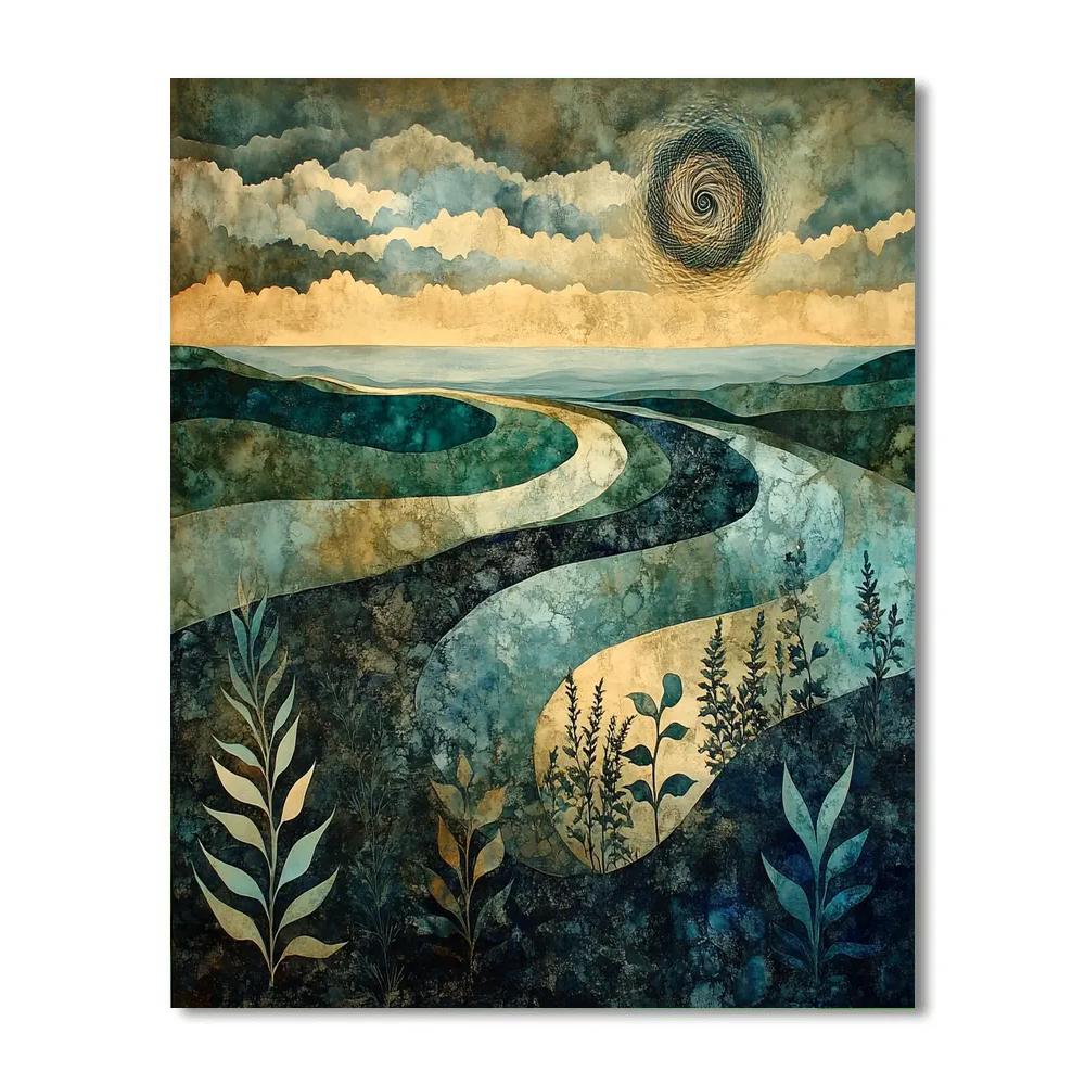 Max Ernst Inspired Dreamscape Garden DIY paint by numbers