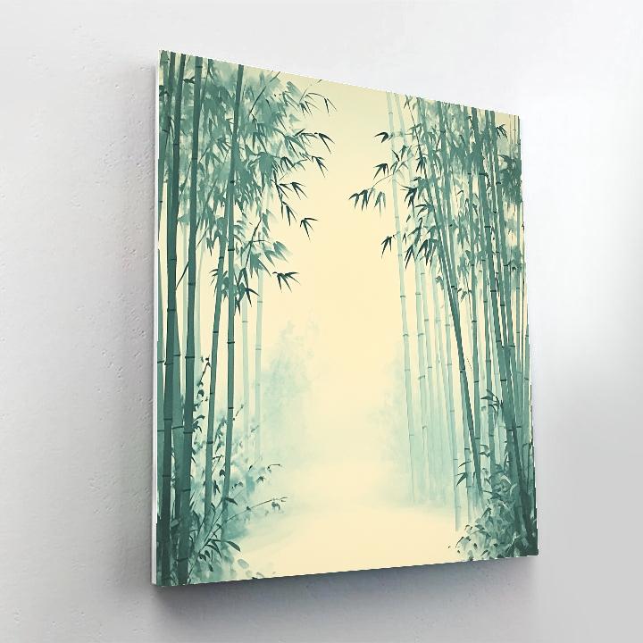 Zhao Mengfu Inspired Silent Bamboo Grove Paint by numbers kits