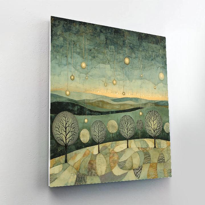 Max Ernst Inspired Lunar Orchard painting number kit