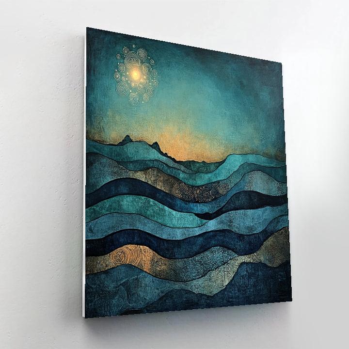 Max Ernst Inspired Subterranean Ocean DIY paint by numbers