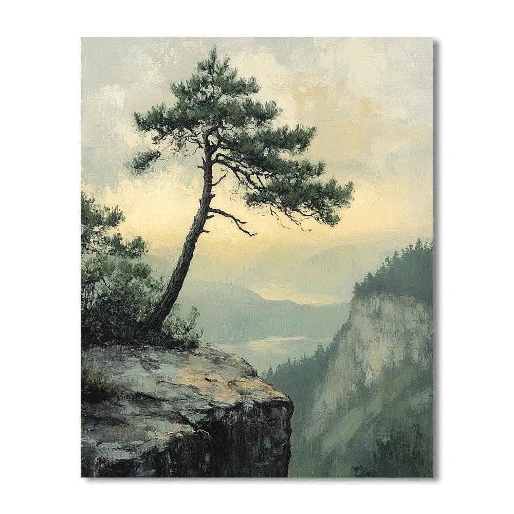 Zhao Mengfu Inspired Ancient Pine Whisper Number painting