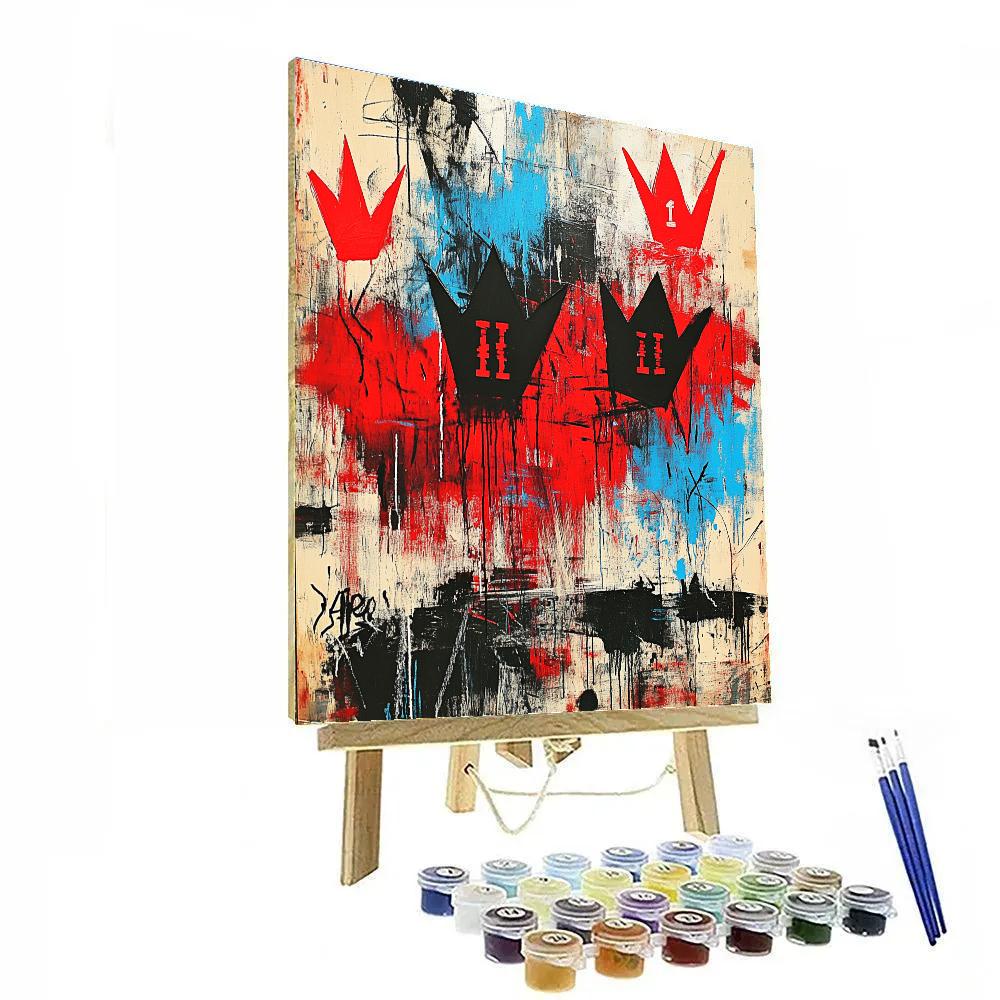 Jean-Michel Basquiat Inspired Urban Pulse Painting by numbers kit
