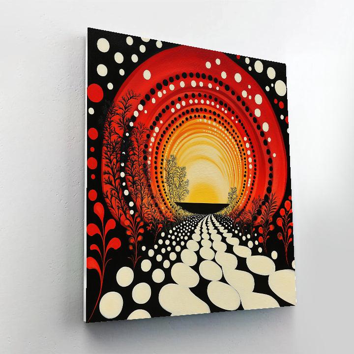 Yayoi Kusama Inspired Infinity Garden paint by color