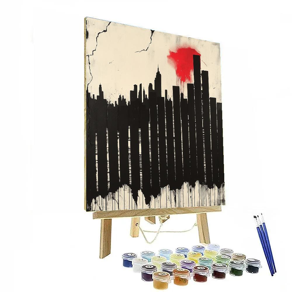 Banksy Inspired Anti Capitalism Numbered painting kits