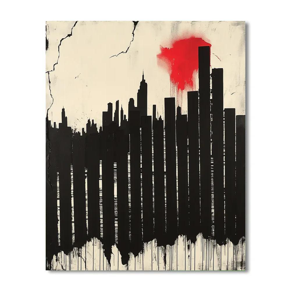 Banksy Inspired Anti Capitalism Numbered painting kits