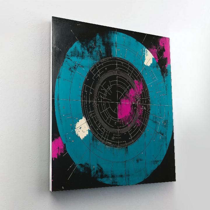 Jean-Michel Basquiat Inspired Neon Anatomy paint by numbers