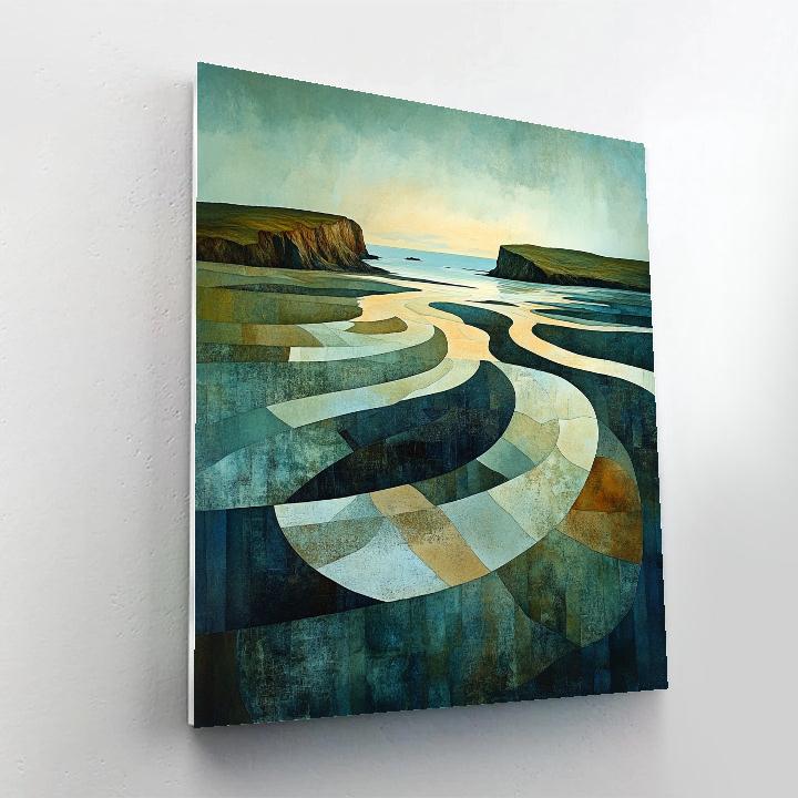 Max Ernst Inspired Fragmented Shoreline paint by number