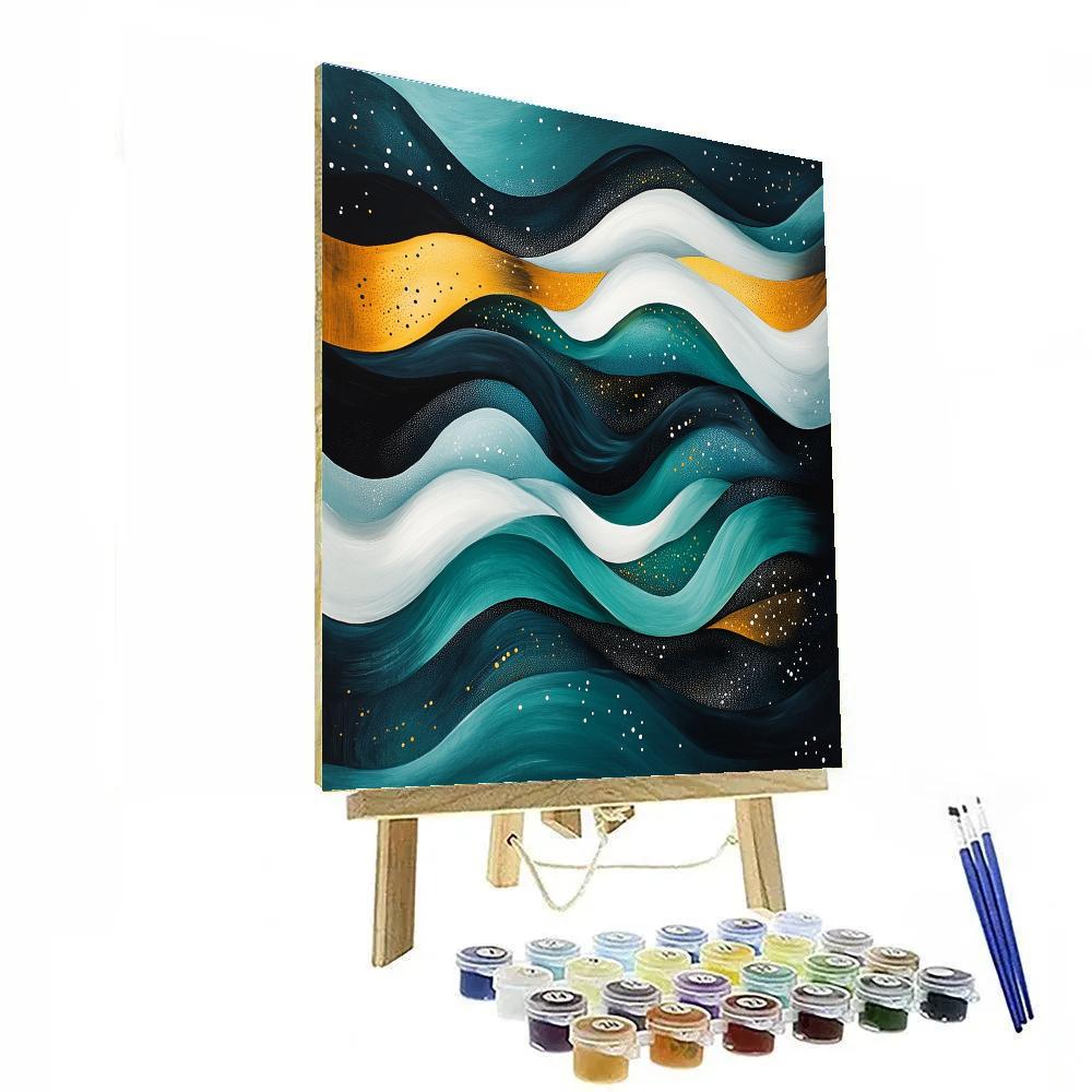 Yayoi Kusama Inspired Ocean Of Dots Paint by numbers art