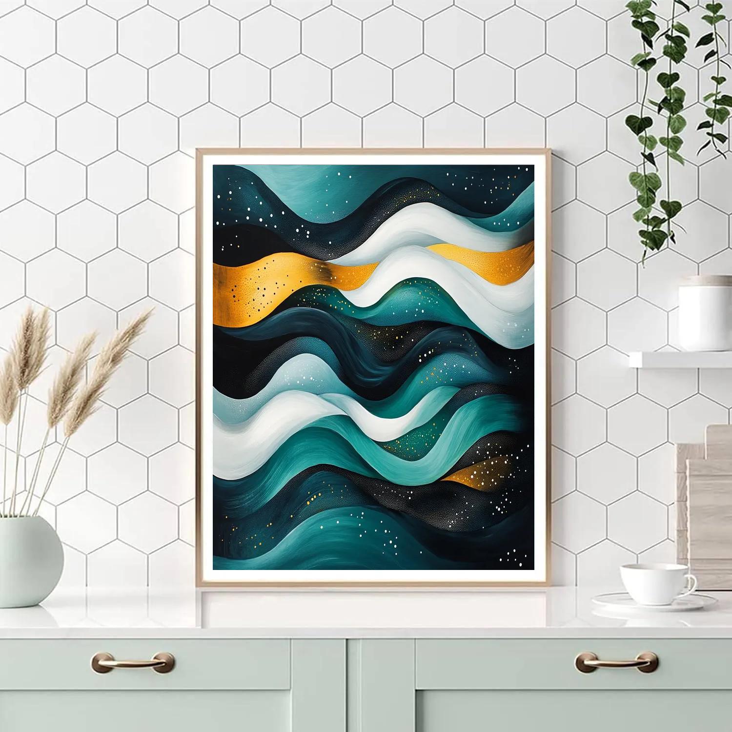 Yayoi Kusama Inspired Ocean Of Dots Paint by numbers art