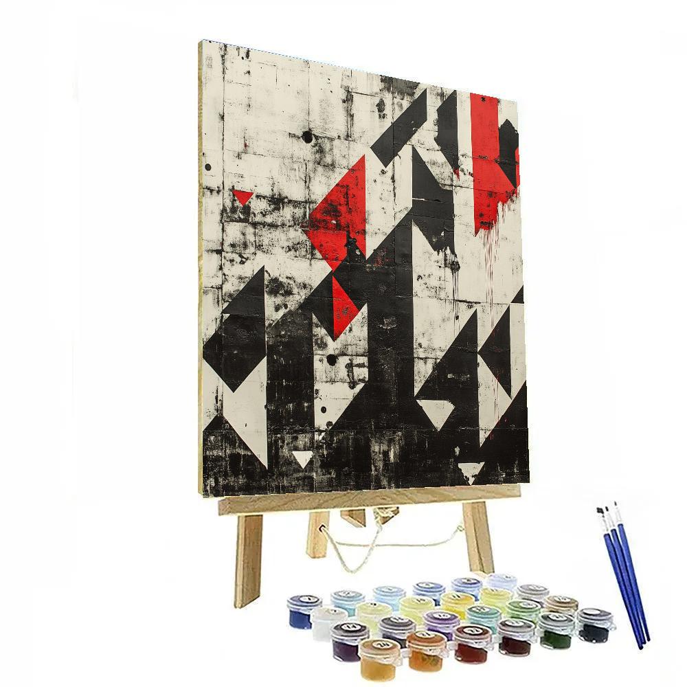 Banksy Inspired Anti Imperialism Number painting