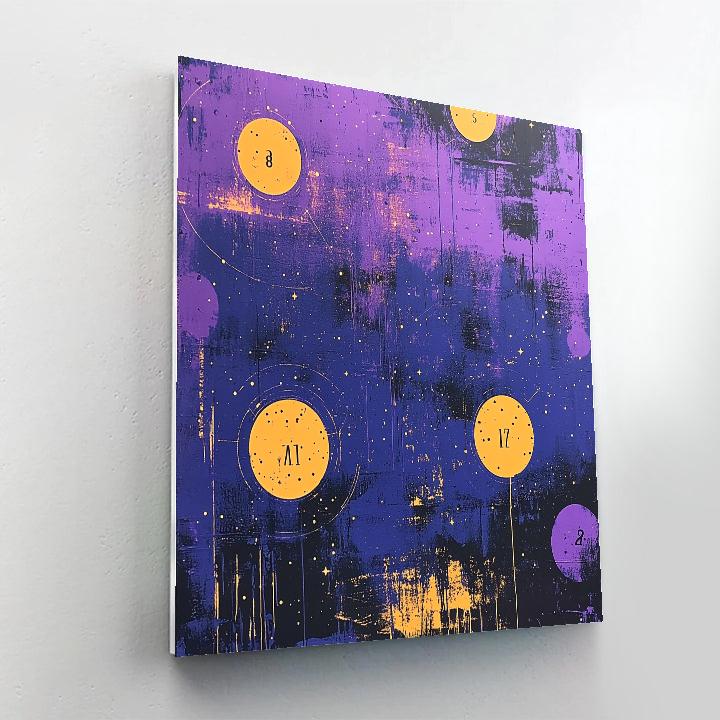 Jean-Michel Basquiat Inspired Cosmic Graffiti Painting by numbers kit