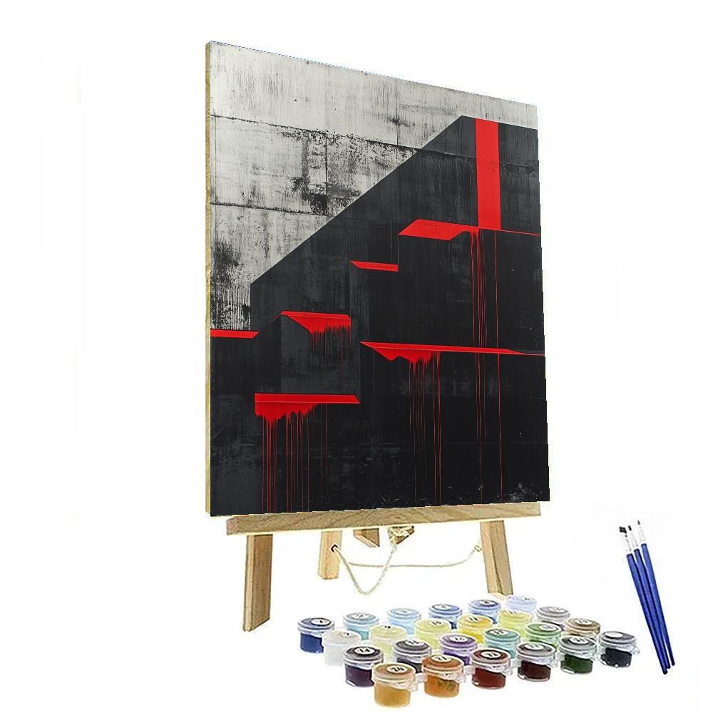 Banksy Inspired Resource Scarcity Number painting