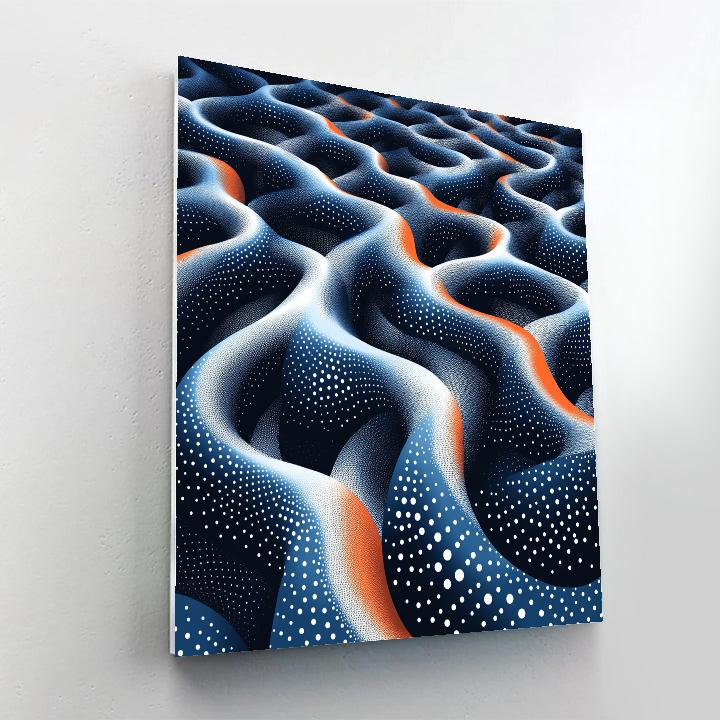 Yayoi Kusama Inspired Nebula Maze paint by color