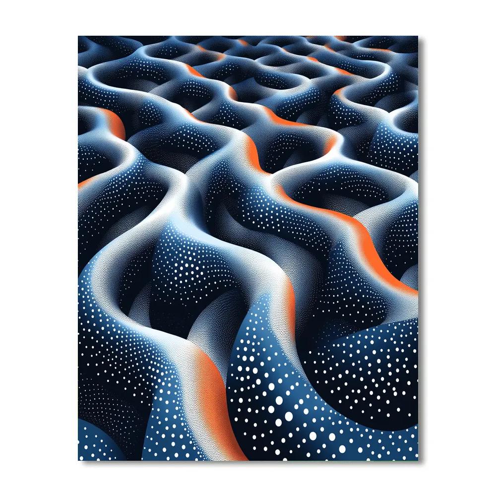 Yayoi Kusama Inspired Nebula Maze paint by color