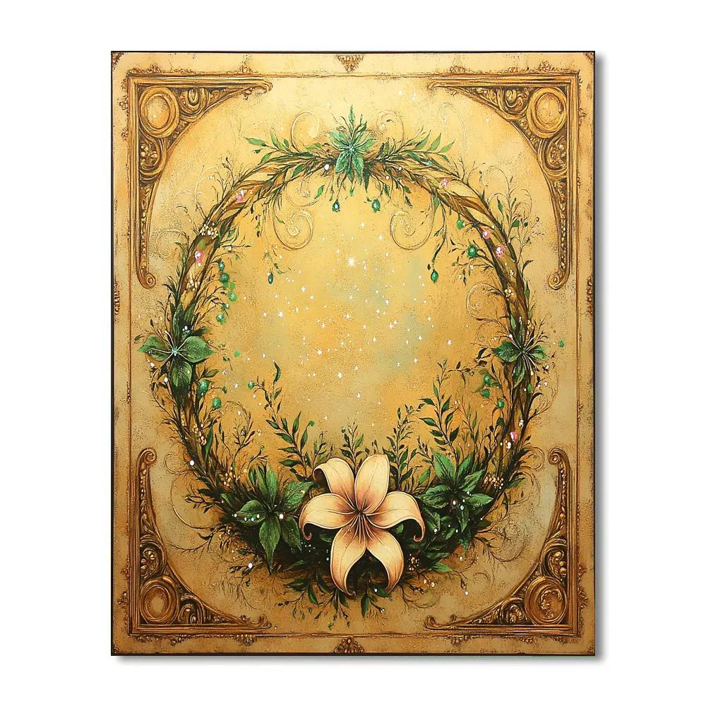 Alphonse Mucha Inspired Celestial Botanica DIY paint by numbers