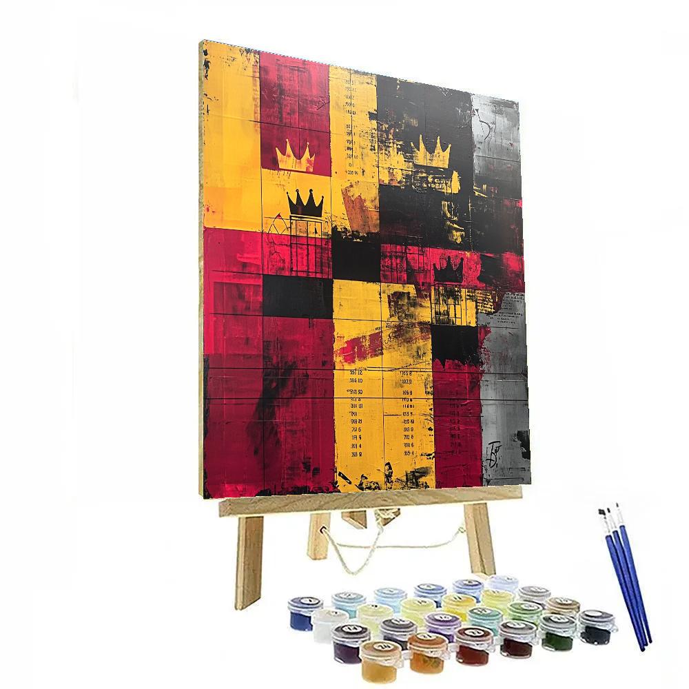 Jean-Michel Basquiat Inspired Market Of Memory DIY paint by numbers
