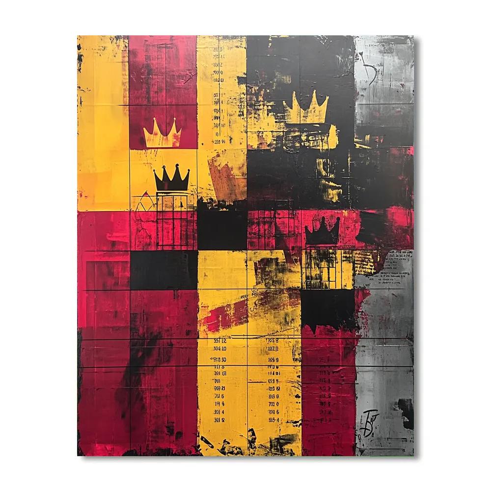 Jean-Michel Basquiat Inspired Market Of Memory DIY paint by numbers