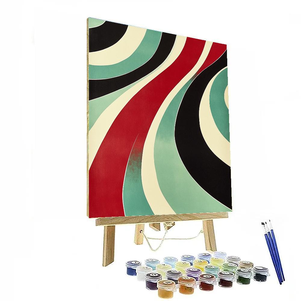 Yayoi Kusama Inspired Endless Pathways paint by color