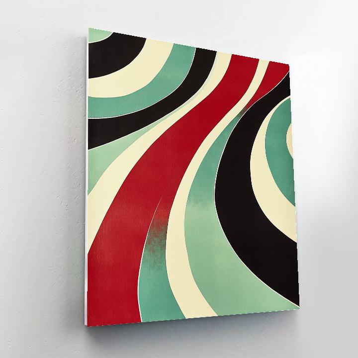 Yayoi Kusama Inspired Endless Pathways paint by color