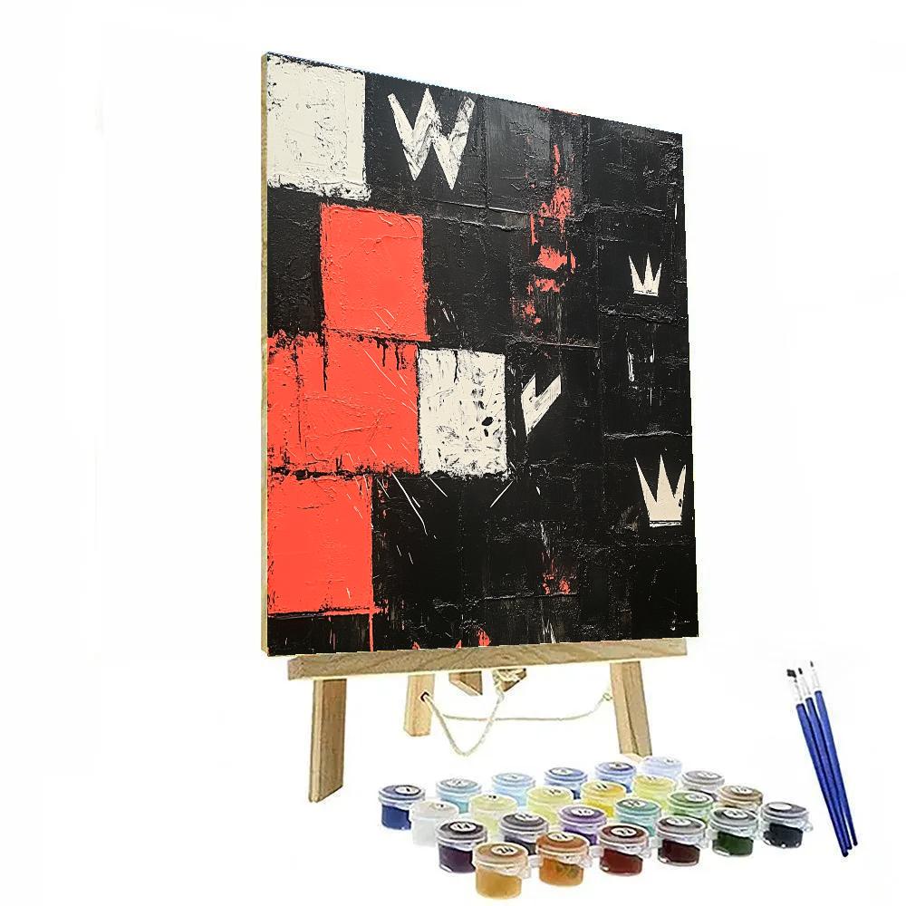 Jean-Michel Basquiat Inspired Silent Riot Painting by numbers kit