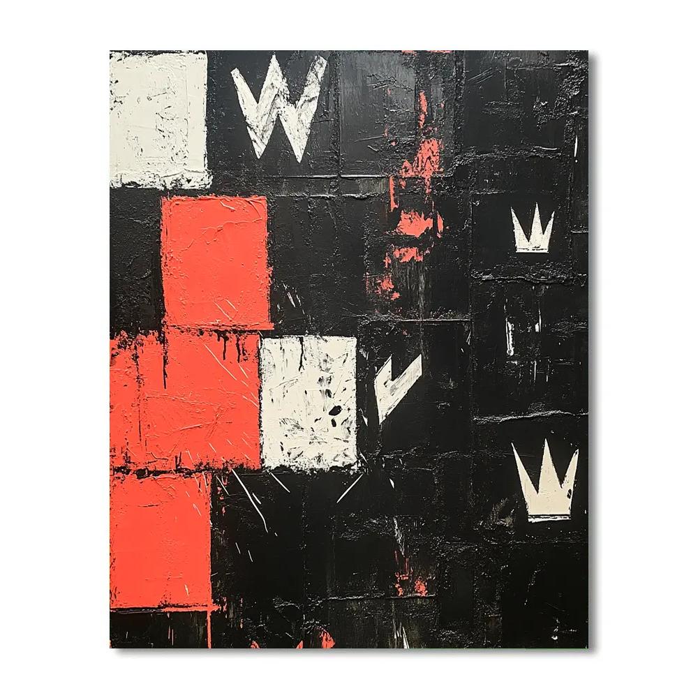 Jean-Michel Basquiat Inspired Silent Riot Painting by numbers kit