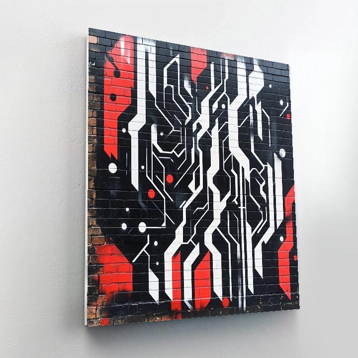 Banksy Inspired Anti Capitalism Circuit Paint by numbers art