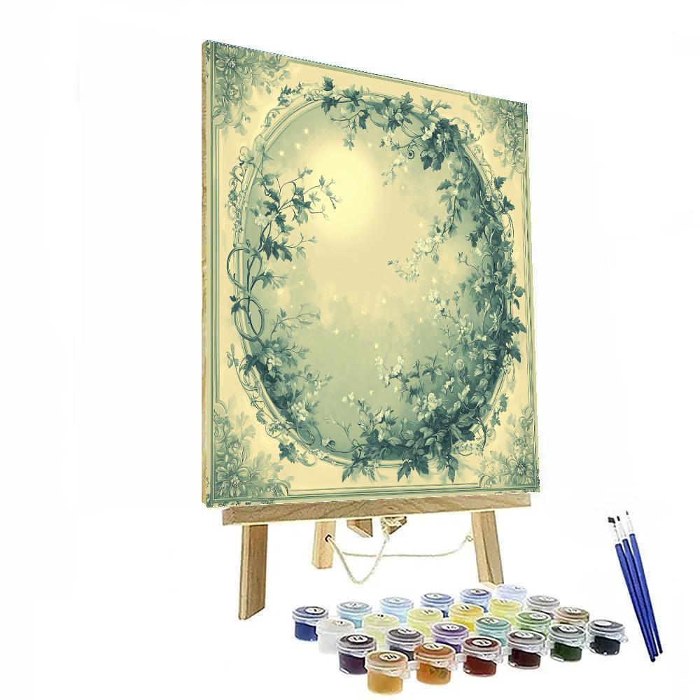 Alphonse Mucha Inspired Moonlit Ivy Symphony paint by numbers