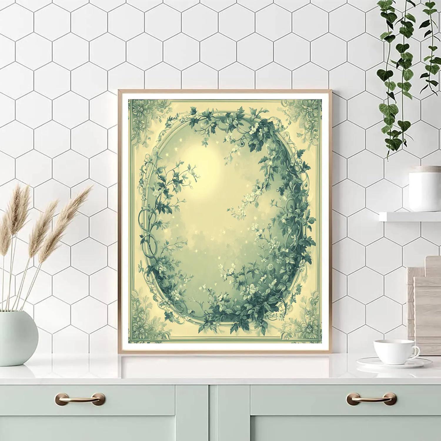 Alphonse Mucha Inspired Moonlit Ivy Symphony paint by numbers