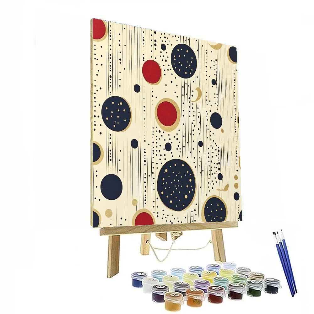 Yayoi Kusama Inspired Lunar Symphony Numbered painting kits