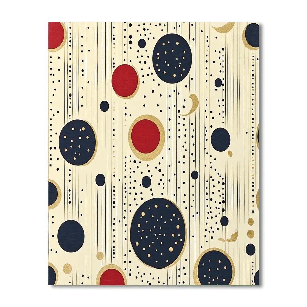 Yayoi Kusama Inspired Lunar Symphony Numbered painting kits