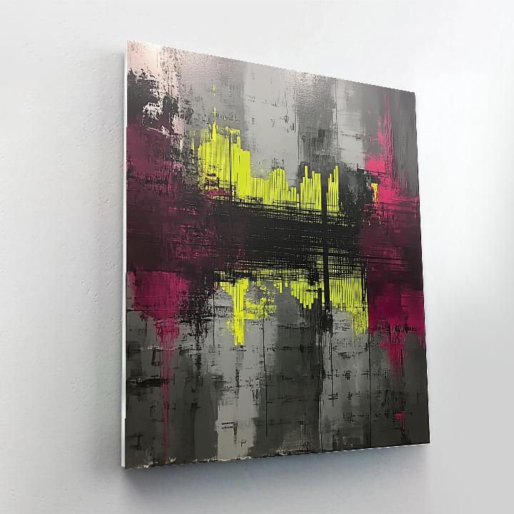 Jean-Michel Basquiat Inspired Static Frequency paint by number