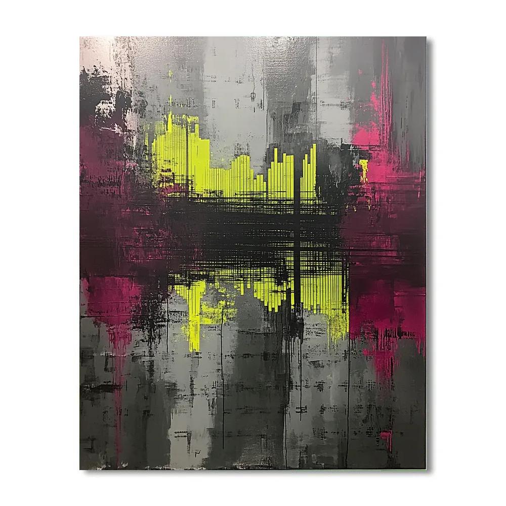 Jean-Michel Basquiat Inspired Static Frequency paint by number